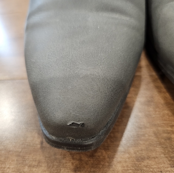 Gray ankle boots 2.5" heel zipper size 10 western style - Picture 9 of 9